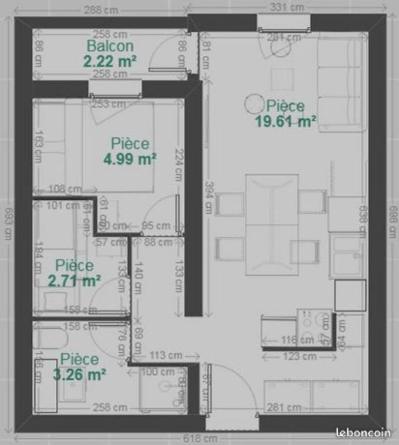 Appartement 3 Pieces, 2 Chambres Au Coeur De La Station Génos Exterior foto